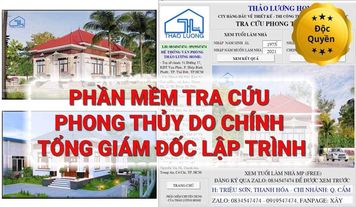 Thao Luong Home ra mắt phần mềm xem phong thủy miễn phí