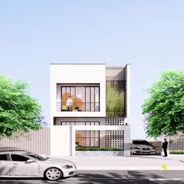 Mẫu nhà phố 2 tầng 5x15 đẹp