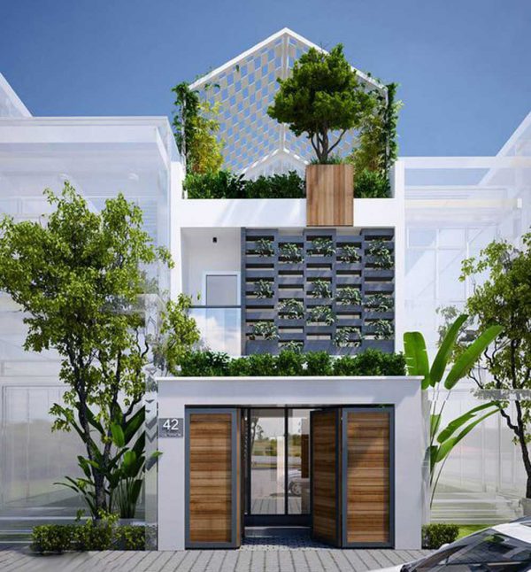 Mẫu nhà đẹp 2 tầng diện tích 5x15