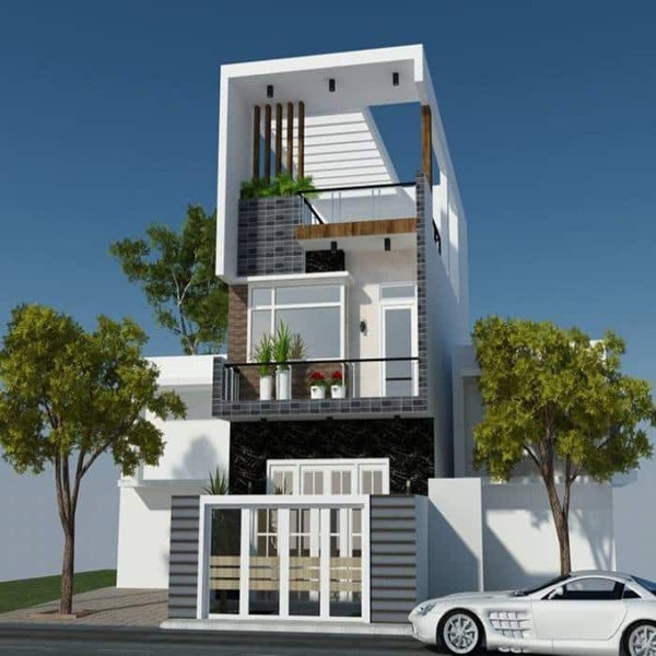 Mẫu nhà ống 2 tầng đẹp 5x15