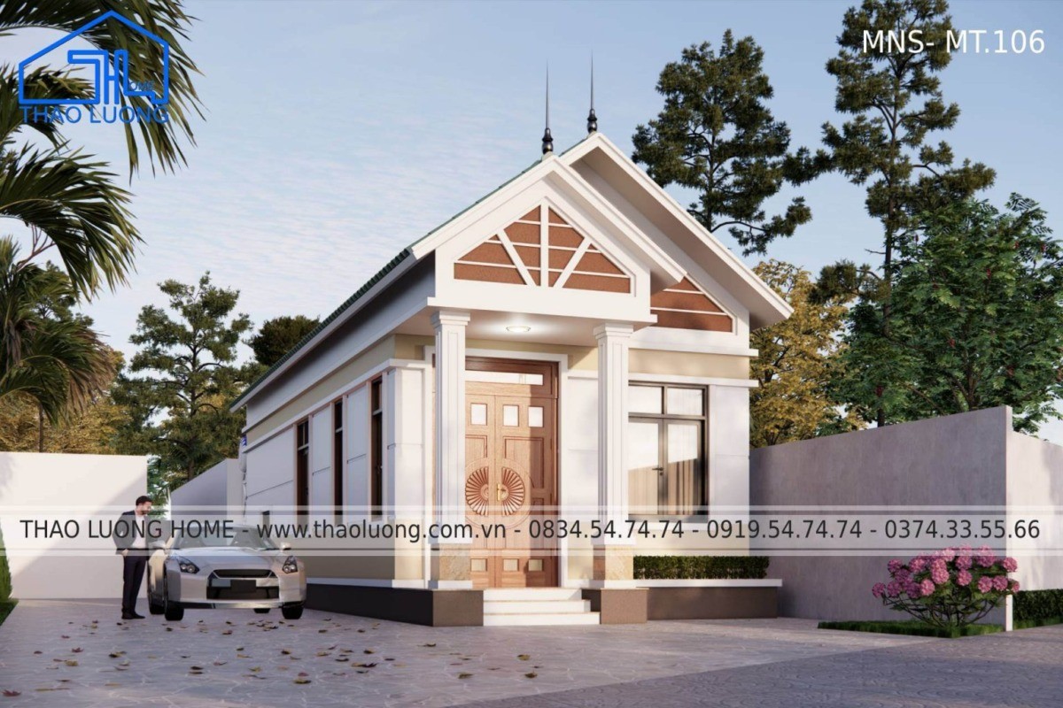 Trên đây là thiết kế mẫu nhà mái Thái của Thảo Lương Home