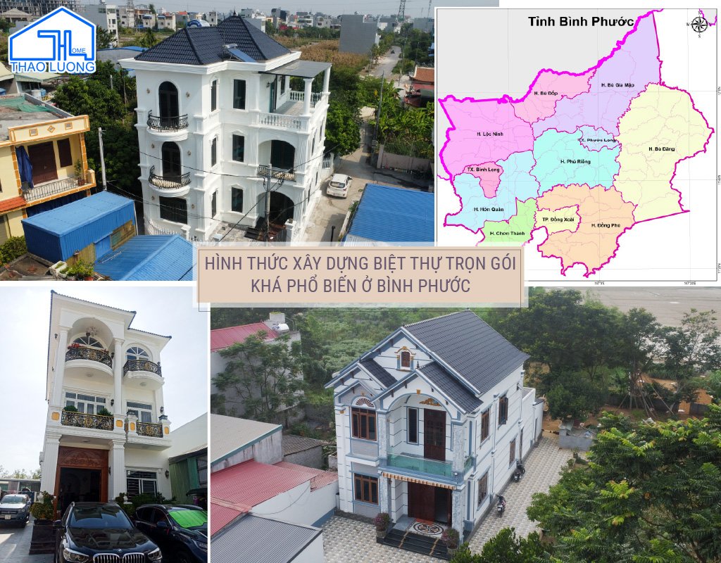 Xây dựng biệt thự đang được ưa chuộng ở tỉnh Bình Phước 